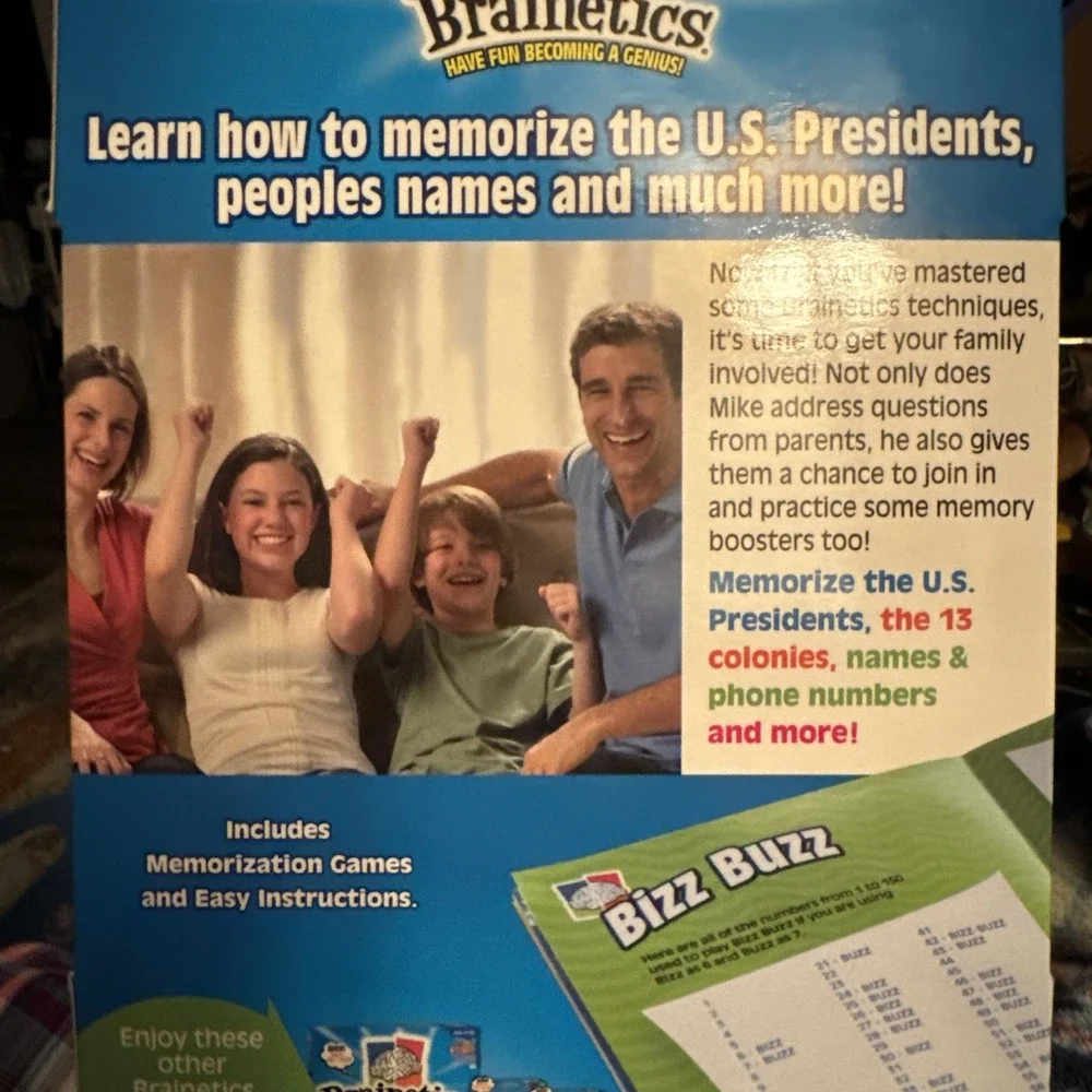 BRAINETICS Fun Genius DVD Math & More Cool Memory Tricks AGES 9-99 NIP‎